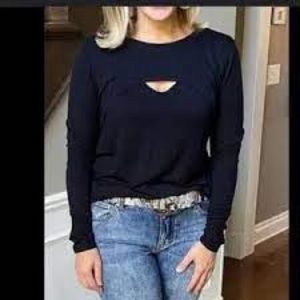 Cabi Peekaboo Tee | Style 4201 | XL | EUC